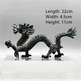 Antique Bronze Dragon Catch Beads Classical Artwork Qinglong Copper Dragon
