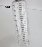 10pcs PET Plastic Refillable Water Bottles 110ML&230ML Transparent Graduated Measurement Childproof Cap Liquid Storage Container