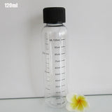 10pcs PET Plastic Refillable Water Bottles 110ML&230ML Transparent Graduated Measurement Childproof Cap Liquid Storage Container