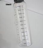 10pcs PET Plastic Refillable Water Bottles 110ML&230ML Transparent Graduated Measurement Childproof Cap Liquid Storage Container