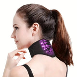 1-Pack Heated Neck Massager - Adjustable Ergonomic Design with Heat for Neck Back Shoulder, Durable Nylon, Ideal Gift