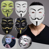Halloween Mask Anonymous Mask Costume Accessory Cosplay Party Fancy Dress Prop Guy Fawkes Full Face Mask Halloween Event Outfit