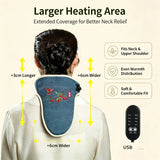 Electric Heated Neck Wrap Adjustable Temperature Timer Herbal Hot Compress For Neck Pain Relief Home Office Use