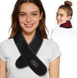 Heated Neck Wrap Neck Heating Pad Rechargeable Neck Massager Red Light 3 Heat Levels 3 Massage Modes Wearable Neck Warmer Gift