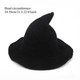 Halloween Witch Hat, Foldable Knitted Women's Hat, Halloween Party Hat, Magic Hat, Holiday Party, Role-Playing, Decoration