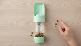 Pet  2-in-1 Dog Water Bottle & Food Container: Foldable Bowl, Leak-Proof & Portable.Essential Durable Travel Gear for Dog Cat