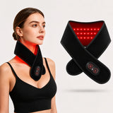 Heated Neck Wrap Neck Heating Pad Rechargeable Neck Massager Red Light 3 Heat Levels 3 Massage Modes Wearable Neck Warmer Gift