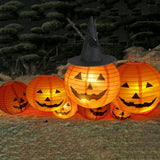 Halloween Pumpkin Lantern Jack O Hanging Paper Lanterns  for Halloween Spooky Home Outdoor Indoor Party Decoration
