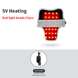 660-850nm Electric Red Light Heated Neck Belt Infrared Neck Care Pain Relief Muscle Relaxation 3 Gear Vibration Massage Brace