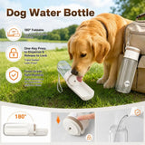 Portable Pet Water Bottle For Dogs Cats Foldable Travel Feeder Leakproof Outdoor Drinking Cup With One Button Dispensing Accesso