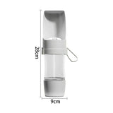 Pet  2-in-1 Dog Water Bottle & Food Container: Foldable Bowl, Leak-Proof & Portable.Essential Durable Travel Gear for Dog Cat