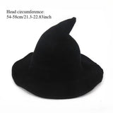 Halloween Witch Hat, Foldable Knitted Women's Hat, Halloween Party Hat, Magic Hat, Holiday Party, Role-Playing, Decoration