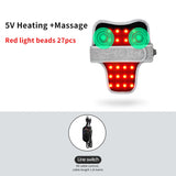 660-850nm Electric Red Light Heated Neck Belt Infrared Neck Care Pain Relief Muscle Relaxation 3 Gear Vibration Massage Brace