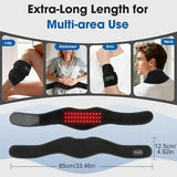 Heated Neck Wrap Neck Heating Pad Rechargeable Neck Massager Red Light 3 Heat Levels 3 Massage Modes Wearable Neck Warmer Gift
