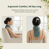Electric Heated Neck Wrap Adjustable Temperature Timer Herbal Hot Compress For Neck Pain Relief Home Office Use