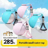Portable Pet Water Bottle,Leak-Proof Travel Water Dispenser with Bowl , Outdoor Walking and Travel Drinking and Feeding Containe