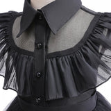 Halloween  Cosplay Costume 0-6-year-old Baby Fashion Hollow lace princess dress carnival girls black evening dress
