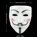 Halloween Mask Anonymous Mask Costume Accessory Cosplay Party Fancy Dress Prop Guy Fawkes Full Face Mask Halloween Event Outfit