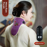 Electric Heated Neck Wrap Adjustable Temperature Timer Herbal Hot Compress For Neck Pain Relief Home Office Use