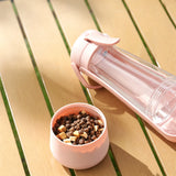 3 In 1 Pet Water Bottle Portable Leakproof Dogs Water Dispenser Spray Cooling Food Storage Feeder Bowl Cats Outdoor Travel Cup