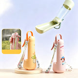 3 In 1 Pet Water Bottle Portable Leakproof Dogs Water Dispenser Spray Cooling Food Storage Feeder Bowl Cats Outdoor Travel Cup
