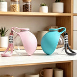 Portable Foldable Pet Water Bottle with Lanyard Leak-proof Plastic Dog Cat Drinking Cup Compact Outdoor Travel Walking Pet Water
