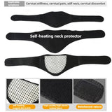 1-Pack Heated Neck Massager - Adjustable Ergonomic Design with Heat for Neck Back Shoulder, Durable Nylon, Ideal Gift