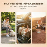 Pet Water Bottle Outdoors 480ml Portable Dog Water Feeder One Hand Operation for Hiking and Daily Walk