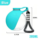 NEW Portable Pet Water Bottle 285ML Capacity With Carry Lanyard Perfect For Dog Walking Outdoor Hiking Trips