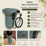 Electric Heated Neck Wrap Adjustable Temperature Timer Herbal Hot Compress For Neck Pain Relief Home Office Use
