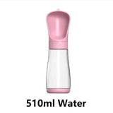 2-in-1 Portable Pet Water Bottle with Food Container - Foldable Travel Dispenser for Dogs & Cats Leakproof Outdoor Hydration
