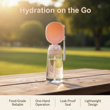 Pet Water Bottle Outdoors 480ml Portable Dog Water Feeder One Hand Operation for Hiking and Daily Walk