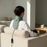 Electric Heated Neck Wrap Adjustable Temperature Timer Herbal Hot Compress For Neck Pain Relief Home Office Use