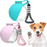 Portable Pet Water Bottle,Leak-Proof Travel Water Dispenser with Bowl , Outdoor Walking and Travel Drinking and Feeding Containe