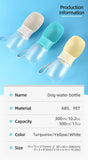 300/500ml Portable Pet Water Bottle, Outdoor Travel Drinking Cup Dispenser for Puppies Small Large Dogs Cats Labrador