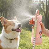 3 In 1 Pet Water Bottle Portable Leakproof Dogs Water Dispenser Spray Cooling Food Storage Feeder Bowl Cats Outdoor Travel Cup
