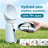 Outdoor Portable Pet Dog Water Bottle, Large Bore Large Capacity Water Bottle Silicone Material, Suitable for Indoor Outdoor