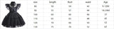 Halloween  Cosplay Costume 0-6-year-old Baby Fashion Hollow lace princess dress carnival girls black evening dress