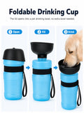 Portable Dog Water Bottle 500ML Collapsible Pet Travel Drinking Cup Squeeze Water Feeder Bowl for Dogs Cats