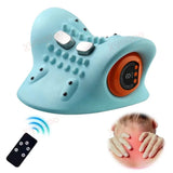 Heated Neck Traction Cervical Traction Device Pillow Electric Shoulder Massage Neck Massager Stretcher with Heat