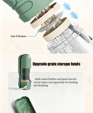 2-in-1 Portable Pet Water Bottle with Food Container - Foldable Travel Dispenser for Dogs & Cats Leakproof Outdoor Hydration