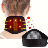 1-Pack Heated Neck Massager - Adjustable Ergonomic Design with Heat for Neck Back Shoulder, Durable Nylon, Ideal Gift