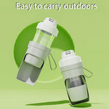 Portable Dog Cat Water Bottle with Storage Food and Water Container for Puppy Pets Dogs Feeder Bowl Outdoor Travel Pet Supplies