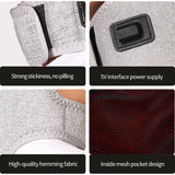 660-850nm Electric Red Light Heated Neck Belt Infrared Neck Care Pain Relief Muscle Relaxation 3 Gear Vibration Massage Brace