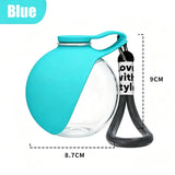 Portable Foldable Pet Water Bottle with Lanyard Leak-proof Plastic Dog Cat Drinking Cup Compact Outdoor Travel Walking Pet Water