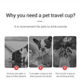 Pet Travel Water Bottle Portable Dog Water Bottle For Small Large Dogs Bowl Outdoor Walking Puppy Cat Drinking Bowl Dog Supplie