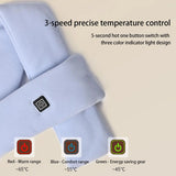 Electric Neck Heating Scarf winter warm Heated Scarfs soft Three-gear Temperature Control Neck Wrap Warmer no battery