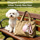 NEW Portable Pet Water Bottle 285ML Capacity With Carry Lanyard Perfect For Dog Walking Outdoor Hiking Trips