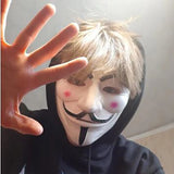 Halloween Mask Anonymous Mask Costume Accessory Cosplay Party Fancy Dress Prop Guy Fawkes Full Face Mask Halloween Event Outfit