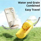 Portable Pet Water Bottle For Dogs Cats Foldable Travel Feeder Leakproof Outdoor Drinking Cup With One Button Dispensing Accesso